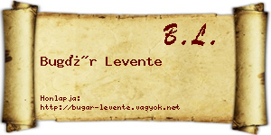 Bugár Levente névjegykártya